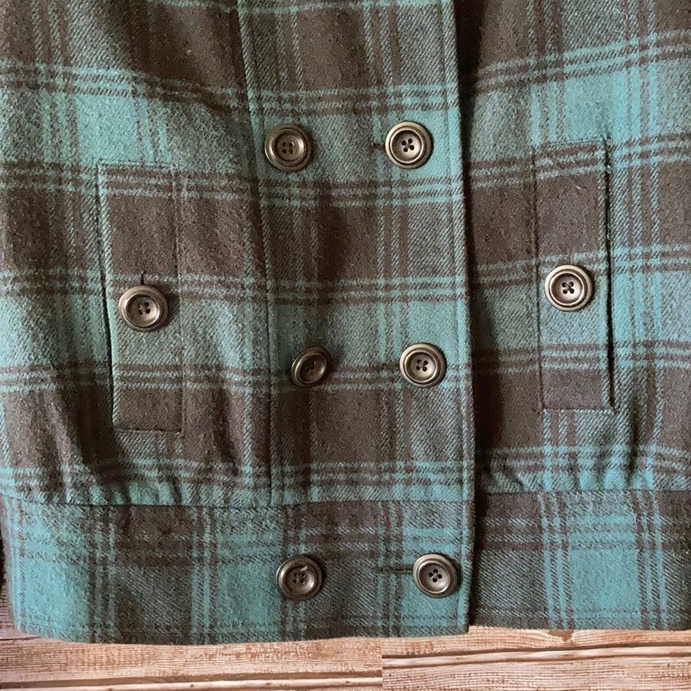 BDG Urban Outfitters Fur Collar Plaid Jacket - Picture 5 of 7
